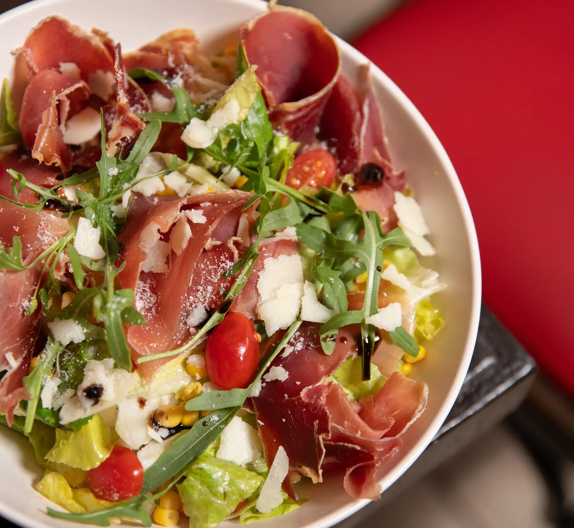 Salade fraîcheur au jambon de parme